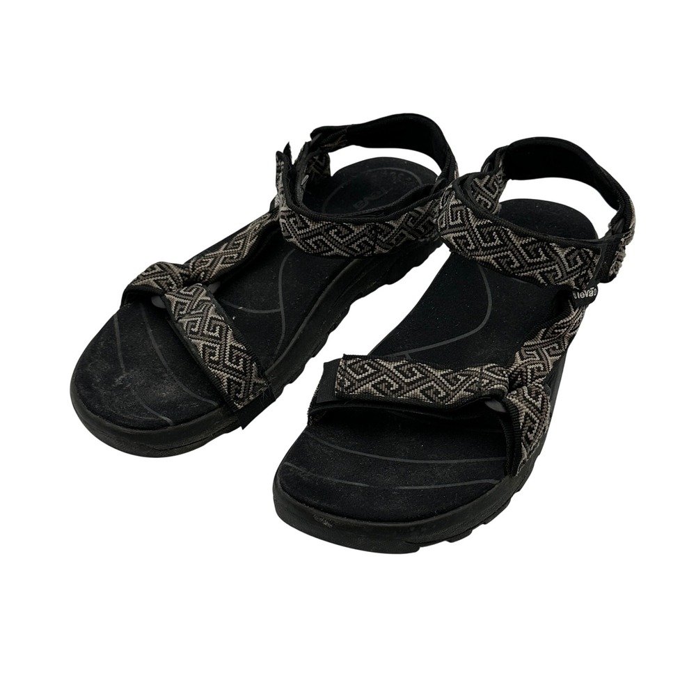 Teva Women's Sandal 9 Black Sport Hiking Water Strap‎ Sandals Pattern Outdoor
